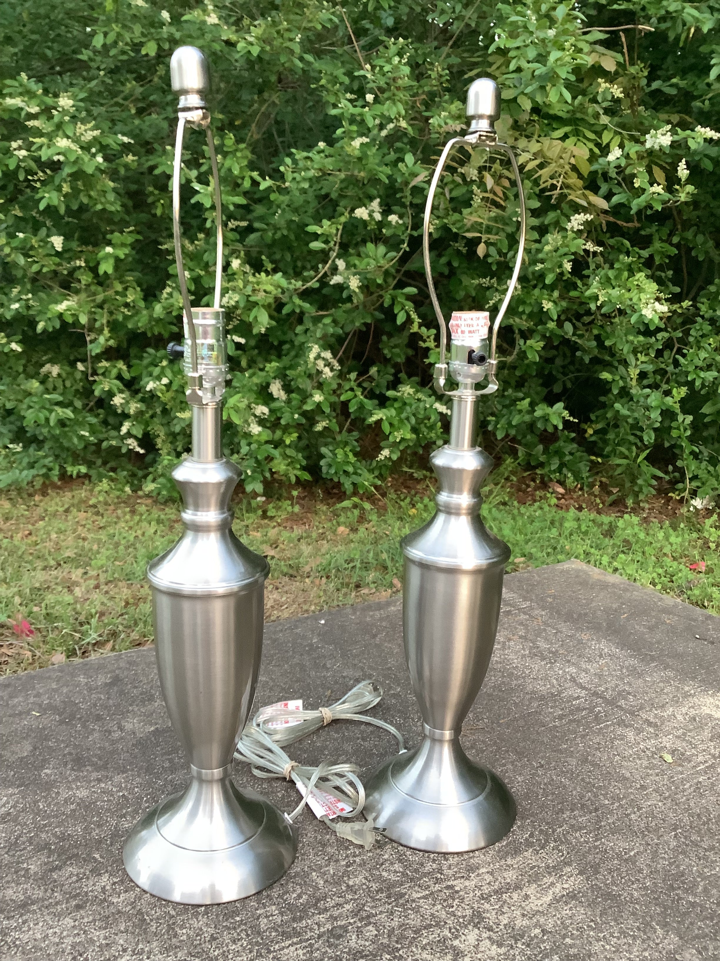 Silver Lamp Set