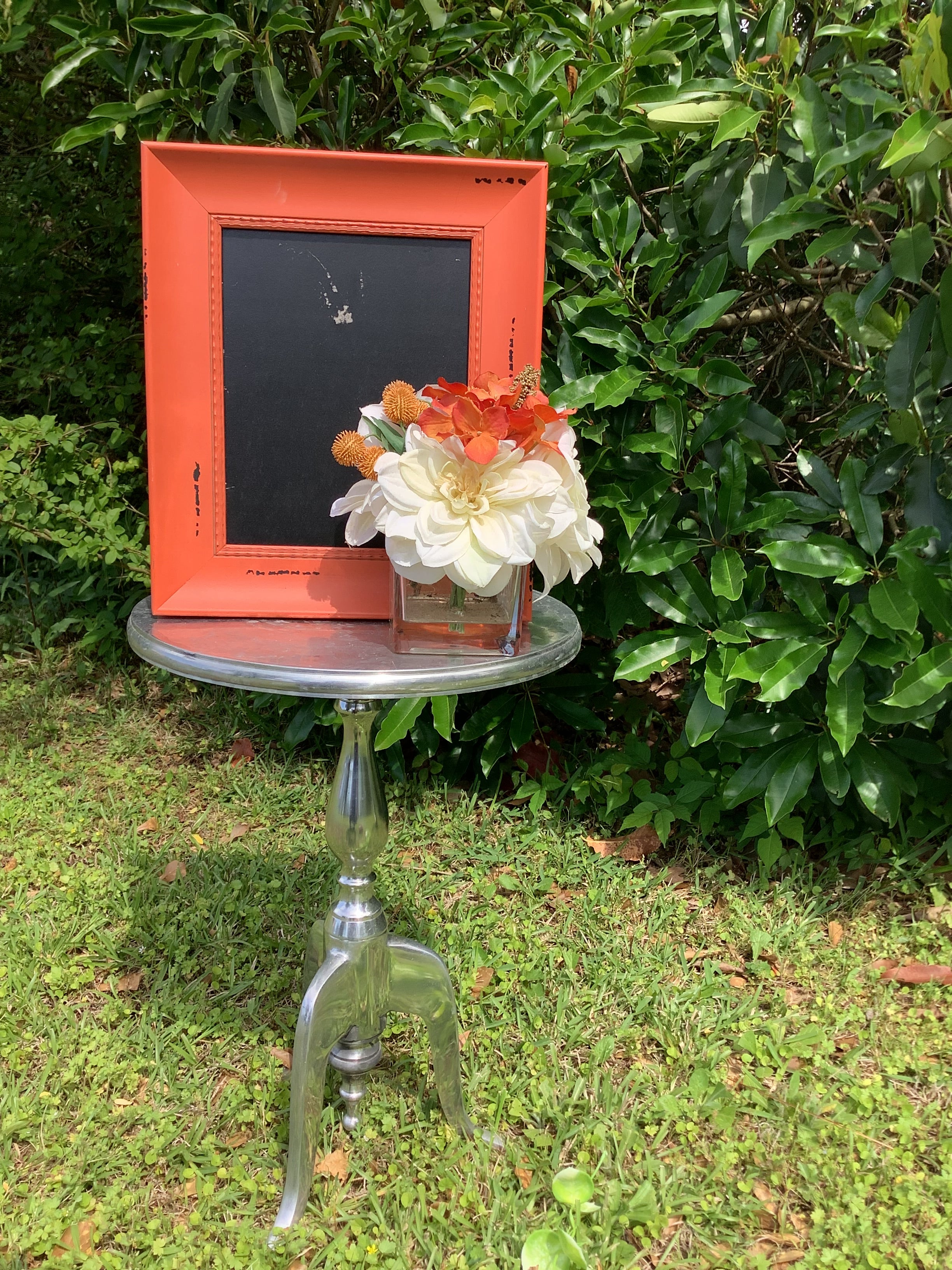 Orange Square Picture Frame