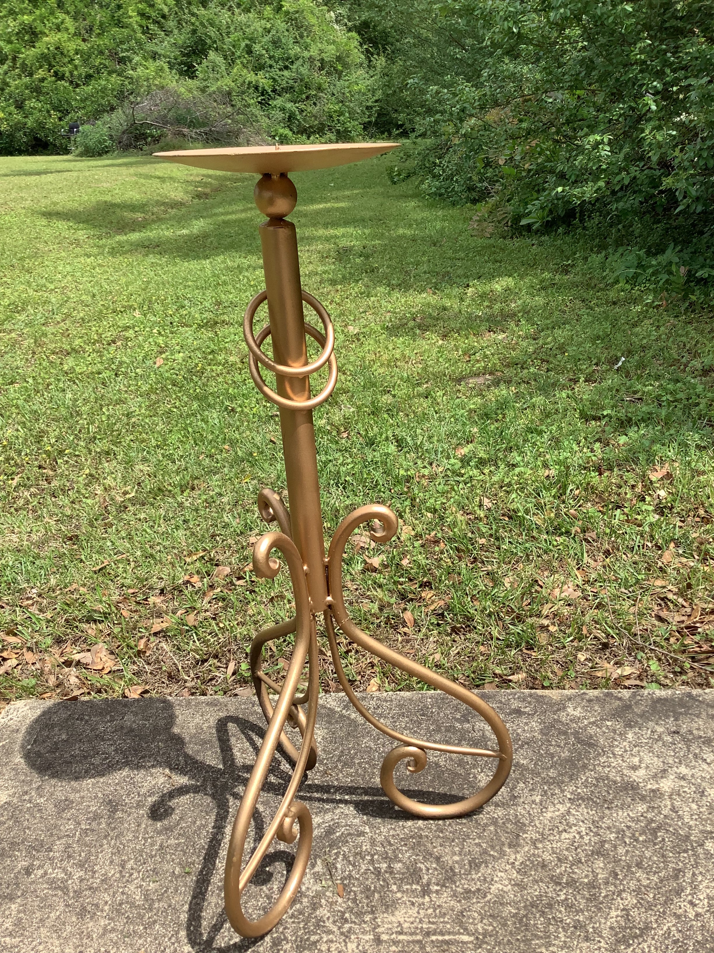 Gold Candle Holder