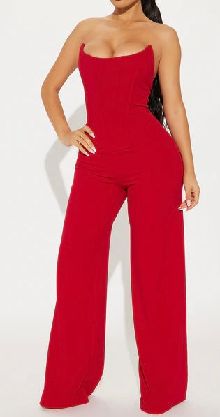 Red jumpsuit