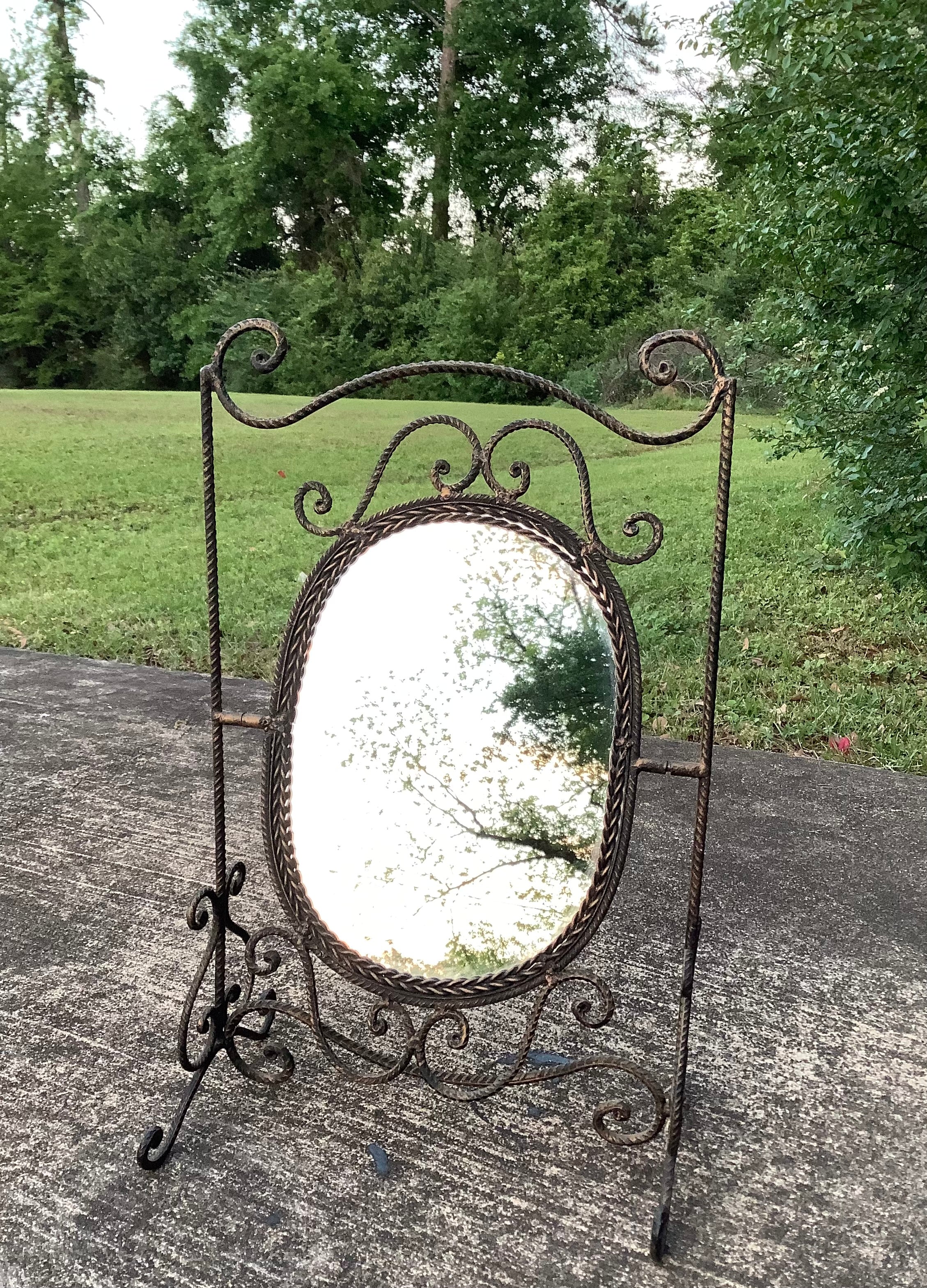 Small Vintage Vanity Mirror