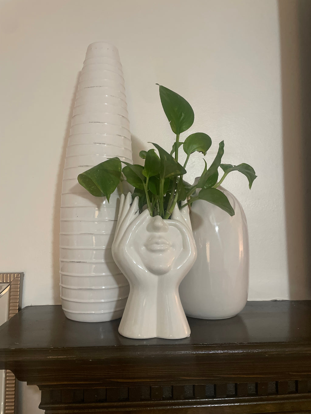 Set of White Vases