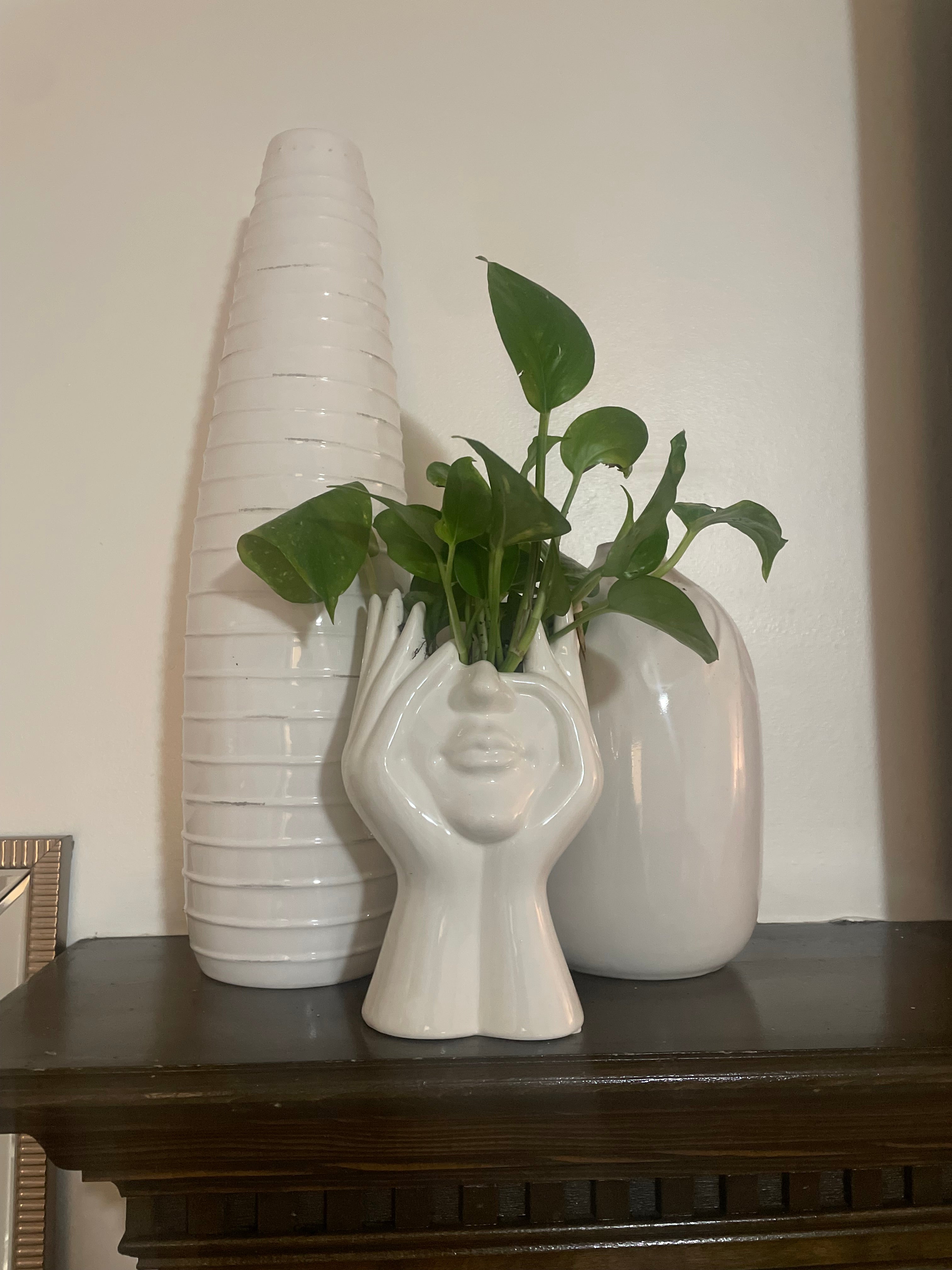 Set of White Vases