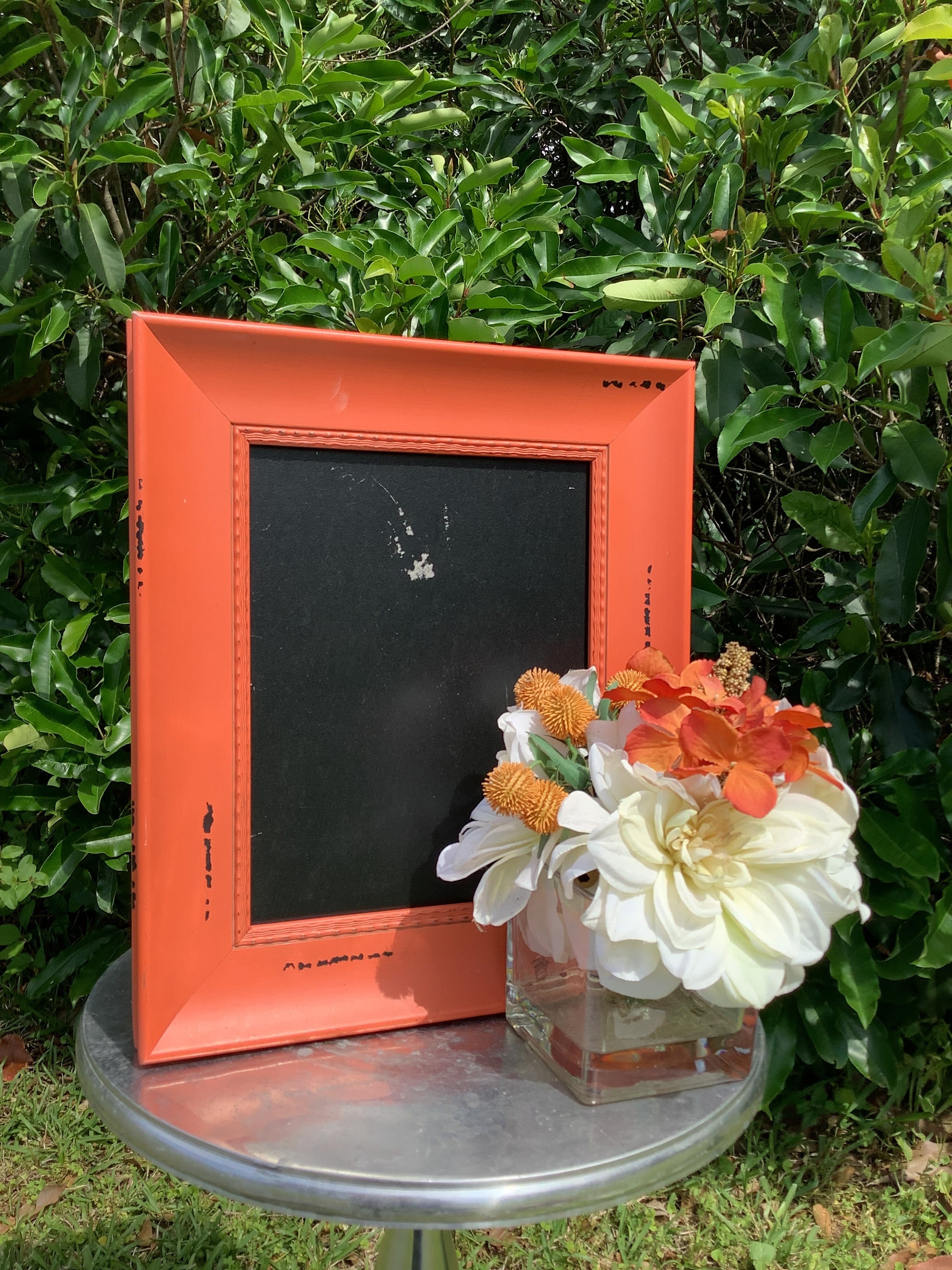 Orange Square Picture Frame